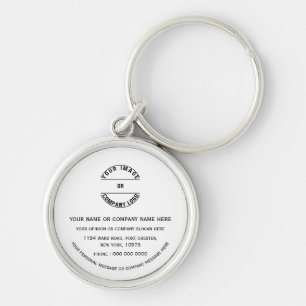 Llavero Plantilla personalizada en blanco 1.44" Metal