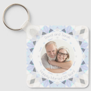 Llavero Plata 25 Aniversario Boda Keepsake Gift