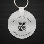 Llavero Plata | Análisis de código Qr de su empresa Person<br><div class="desc">Promocione su negocio con esta sencilla cadena de claves,  con código QR y texto personalizado. Añade fácilmente tu código QR y otros detalles haciendo clic en la opción "personalizar".</div>