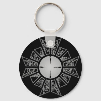 Llavero Plata de estrella de lino