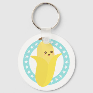 Llavero Plátano Fruta Banana Lindo Feliz