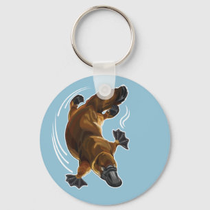 Llavero platypus con moto de pato
