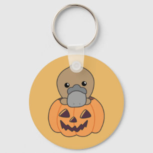 Llavero Platypus En Calabaza Dulces Animales Felices Hallo
