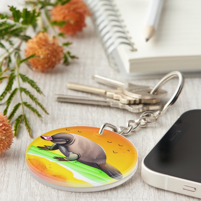 Llavero Platypus en la tierra del sol (Frente Derecha)