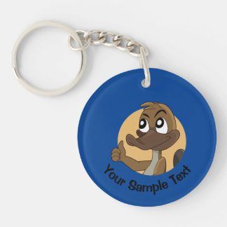 Llavero Platypus giving thumbs up  keychain