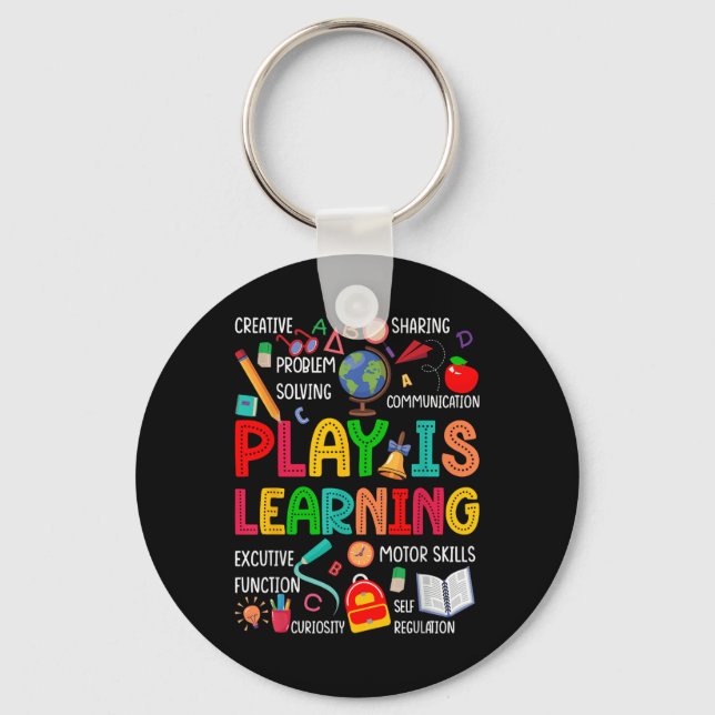 Llavero Play is Learning Kindergarten Profesor de Preescol (Anverso)