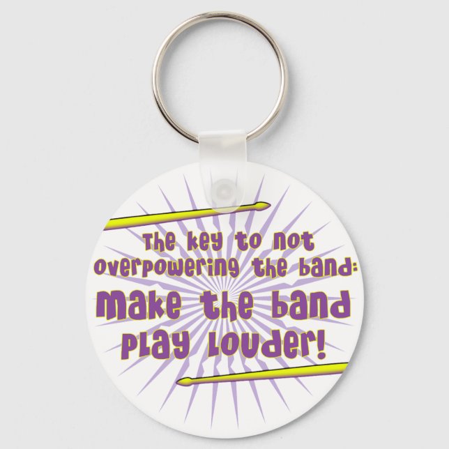 Llavero Play Louder Keychain (Anverso)