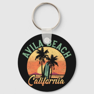 Llavero Playa Avila California Surfista Retro Playa Vintag