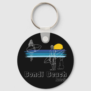 Llavero Playa Bondi Australia, Playa de surf tipo surf con