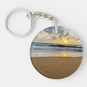 Llavero Playa de arena tropical de Sun Rice personalizada