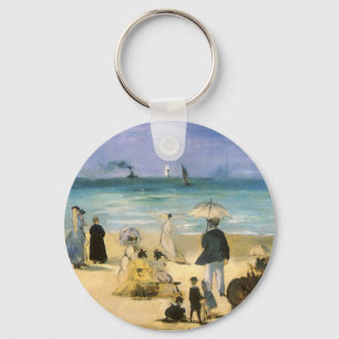 Llavero Playa en Boulogne de Edouard Manet, Arte Antiguo