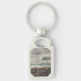 Llavero Playa Morecambe Hut Lancashire