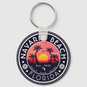 Llavero Playa Navarre Florida Sunset Beach Palm Tree 80