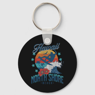 Llavero Playa North Shore Hawái Surf Vintage Hawaiano
