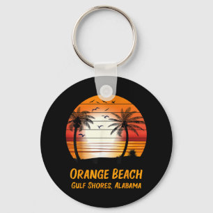 Llavero Playa Orange Golfos Costas Alabama Atardecer Vinta
