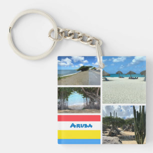 Llavero Playa panorámica y Aruba del desierto