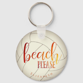 Llavero playa por favor chicas personalizados voleibol