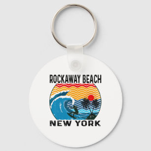 Llavero Playa Rockaway Nueva York Surfing Tabla de surf