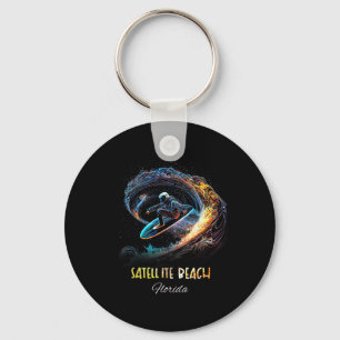 Llavero Playa Satellite Florida Surfing Tabla de surf
