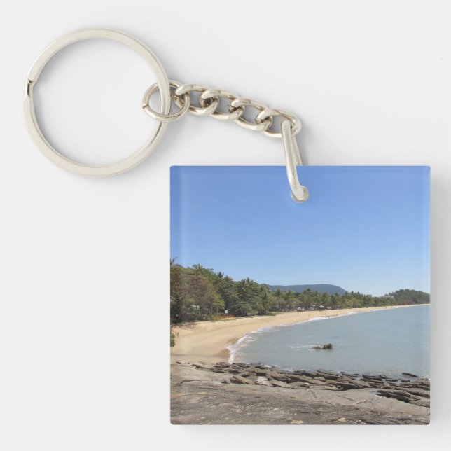 Llavero Playa Trinity - Anillo de claves de Australia (Frente)