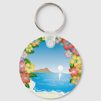 Llavero Playa Tropical