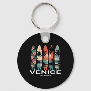 Llavero Playa Venice California Tabla de surf Surf Retro _