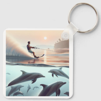 Llavero Playa y delfines