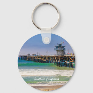 Llavero Playa y muelle del sur de California en San Clemen