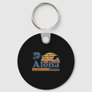 Llavero Playas Aloha Hawái Playa Vintage Surf Retro H