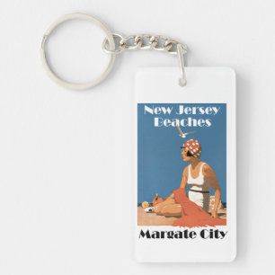 Llavero Playas de Nueva Jersey ~ Margate City