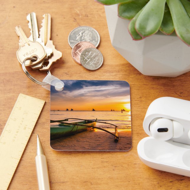 Llavero Playas tropicales | Playa Blanca de Boracay (Escritorio )