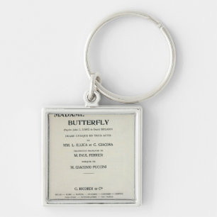 Llavero Playbill para señora Butterfly de Giacomo