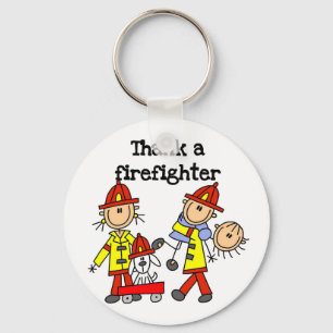 Llavero Playeras y regalos para agradecer a un bombero