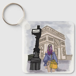 Llavero Plaza Charles de Gaulle París.