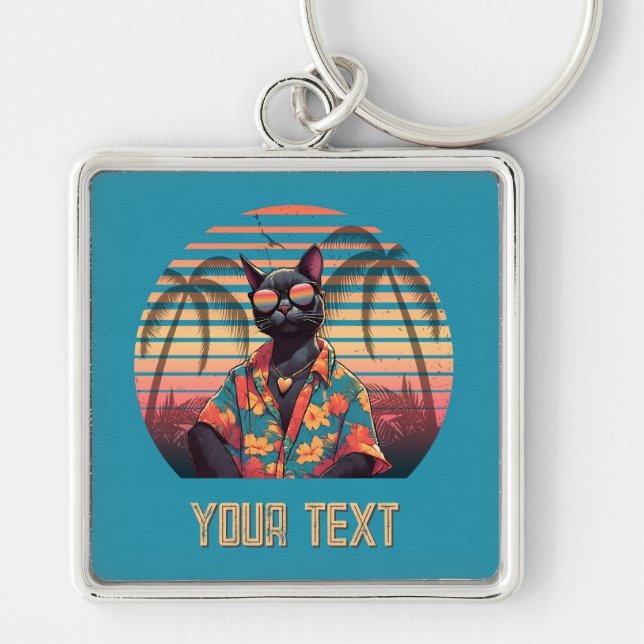 Llavero Plaza de Actitud Tropical sin Tiempo (Frente)