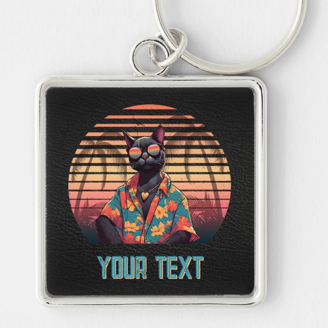 Llavero Plaza de Actitud Tropical sin Tiempo (Frente)