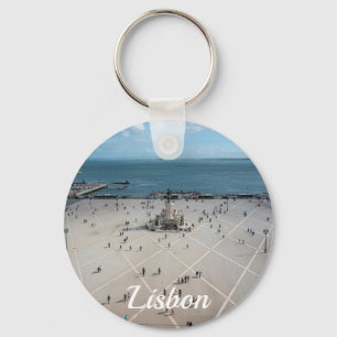 Llavero Plaza de Comercio desde arriba en Lisboa, Portugal