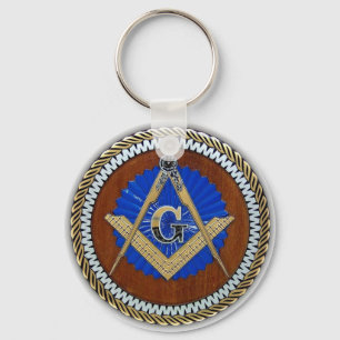 Llavero plaza de conspiración y brújula de freemason NWO