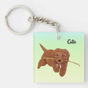 Llavero Plaza de Goldie Golden Doodle