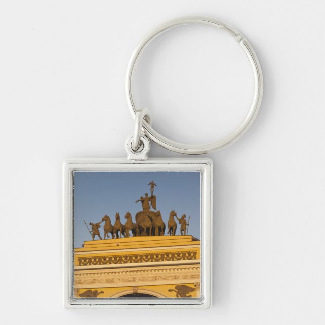 Llavero Plaza Dvortsovaya, Arco de Triunfo, puesta de sol (Frente)