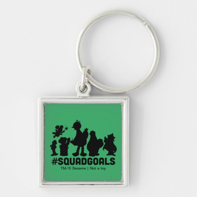 Llavero Plaza Sésamo - #SquadGoals (Frente)