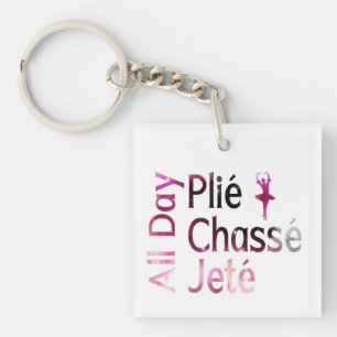 Llavero Plie, Chasse, Jete Todo el Día ~ Diseño de Ballet