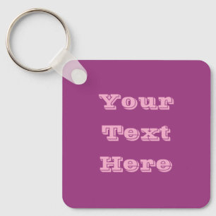 Llavero Pluma Wine Purple Spring Season Color sólido