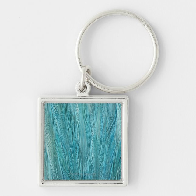Llavero Plumas azules (Frente)