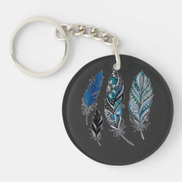 Llavero Plumas y colores bailan