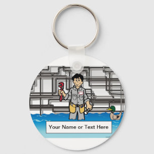 Llavero Plumber - Personalizado masculino por PrintedPerfe