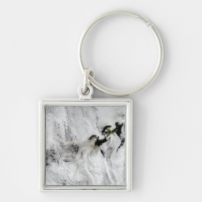 Llavero Plume del volcán Okmok, Islas Aleutianas 2 (Frente)