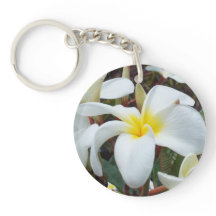Plumeria Keychain