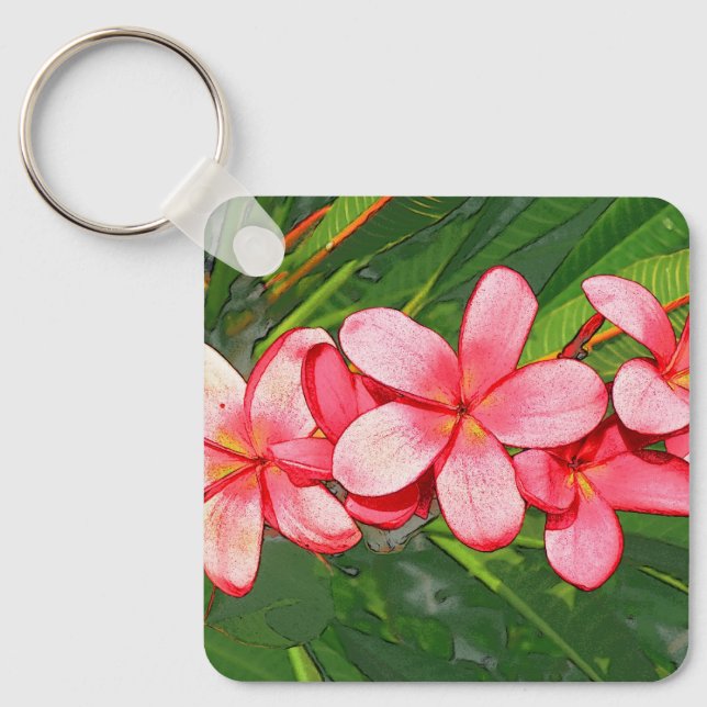 Llavero Plumerias (Anverso)