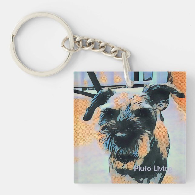 Llavero Plutón vivo (Frente)